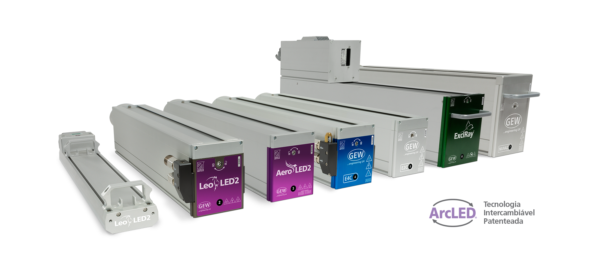 ArcLED - LeoLED2, AeroLED2, E4C, E2C, ExciRay, NUVA2