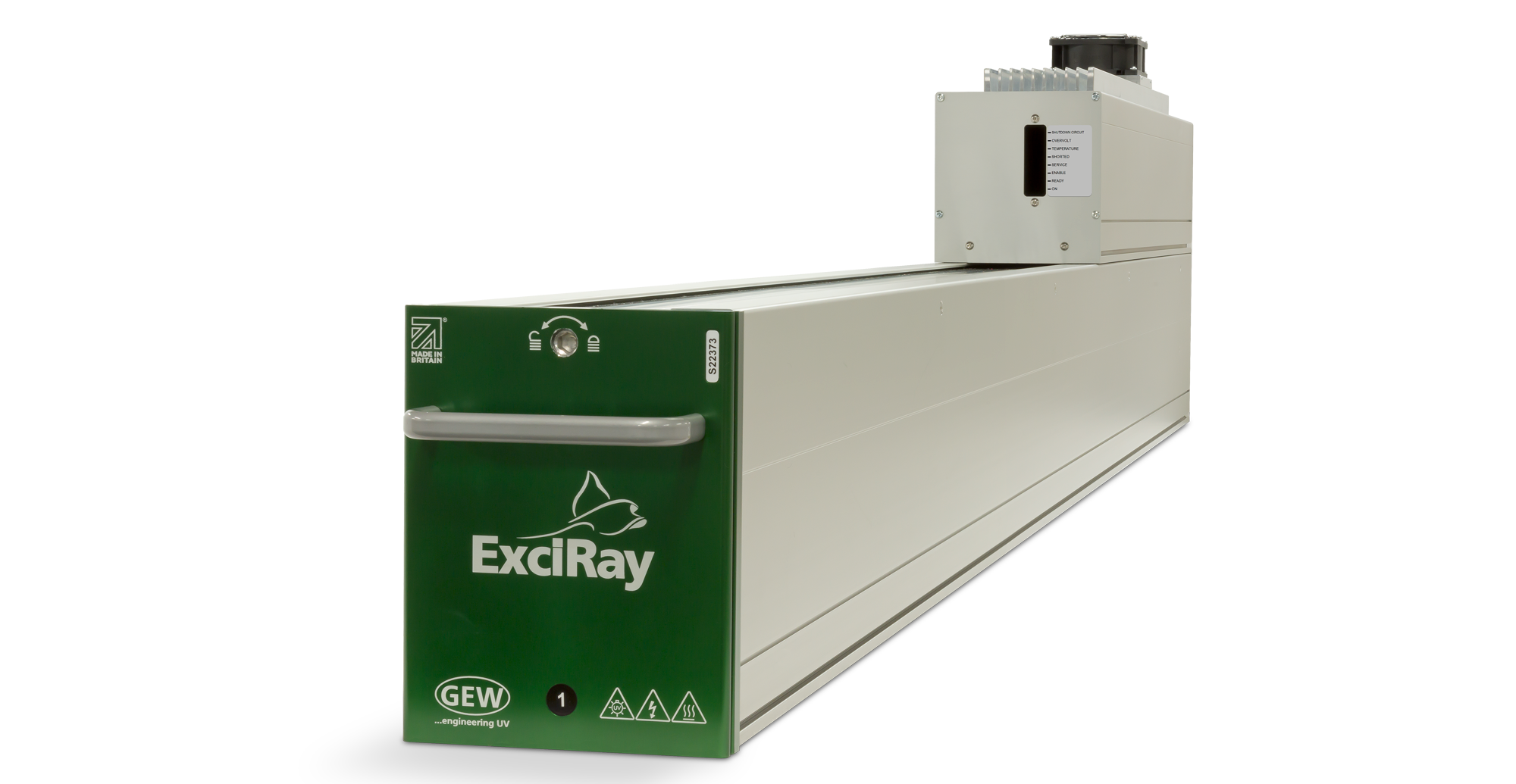 ExciRay lamphead from GEW UV, with Excimer curing technology.